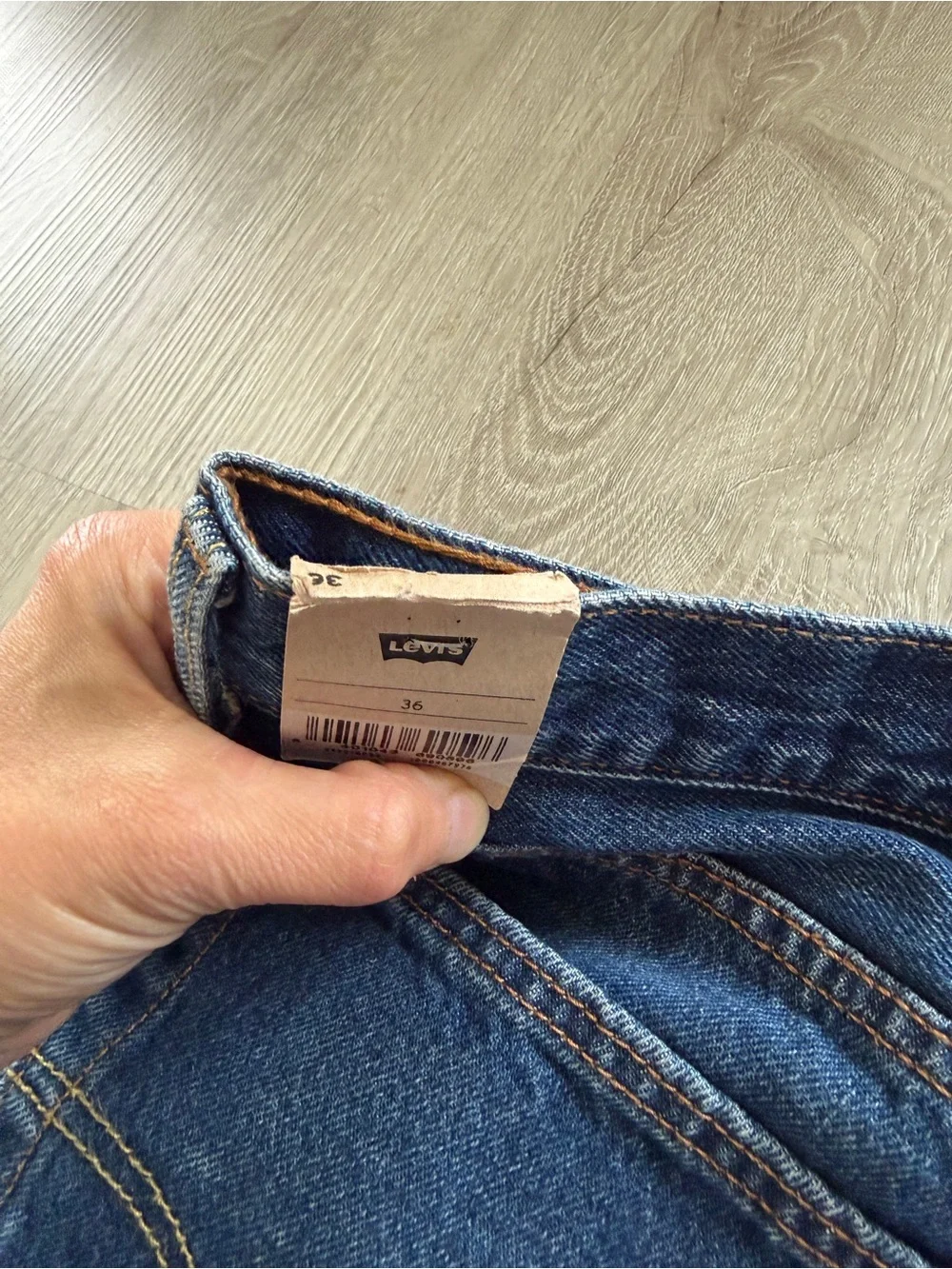 Levi's 501 ‘93 Men's Blue Denim Cutoff Jeans Jorts Shorts 36 NWT